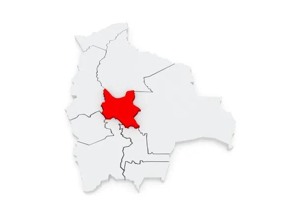 Karta över cochabamba. Bolivia. — Stockfoto