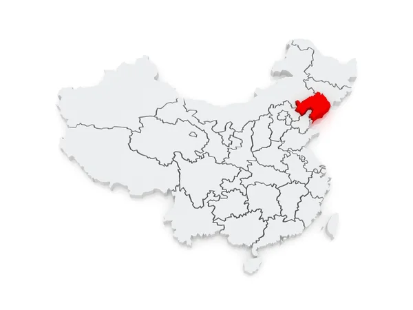 Mapa de Liaoning. China. . — Foto de Stock