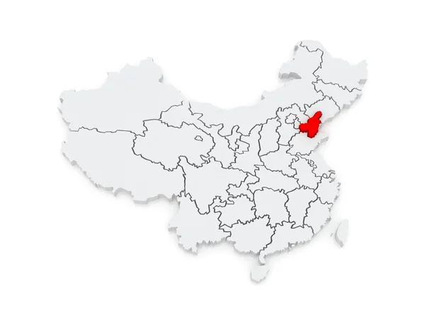 Mappa di Tianjin. Cina . — Foto Stock