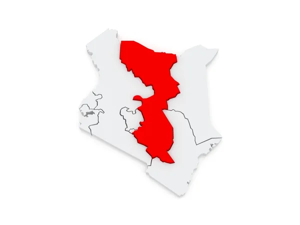 Mapa de Leste. Quénia . — Fotografia de Stock