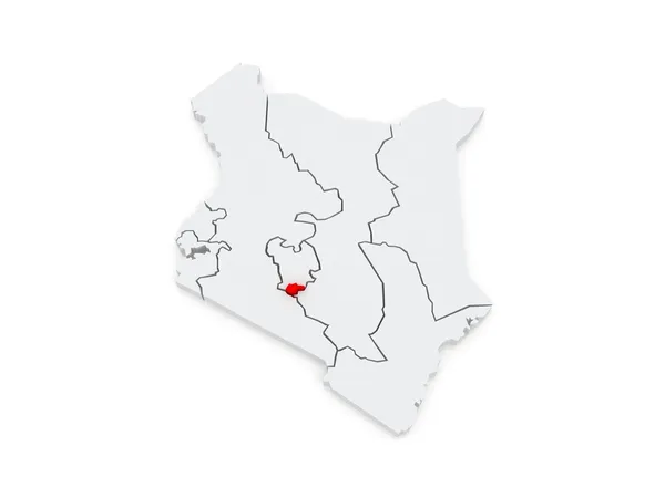 Map of Nairobi. Kenya. — Stock Photo, Image