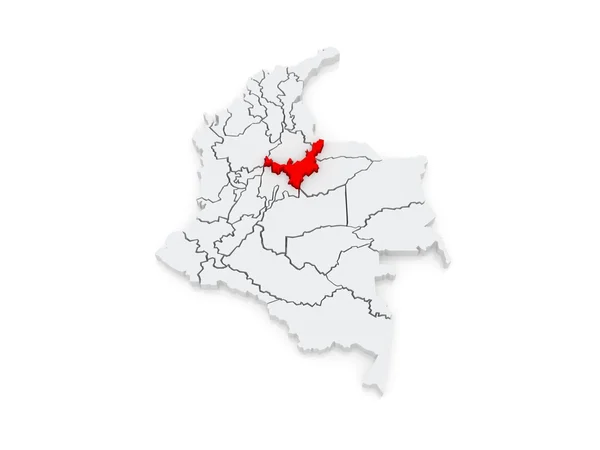 Mappa di Boyaca. Colombia . — Foto Stock