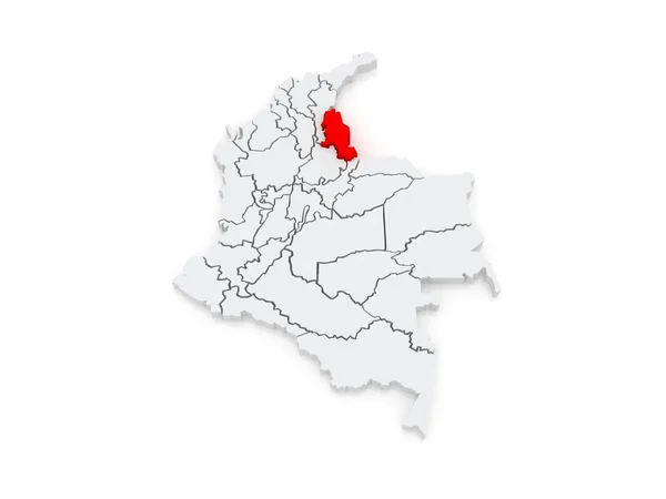 Mapa de Norte de Santander. Colombia . —  Fotos de Stock