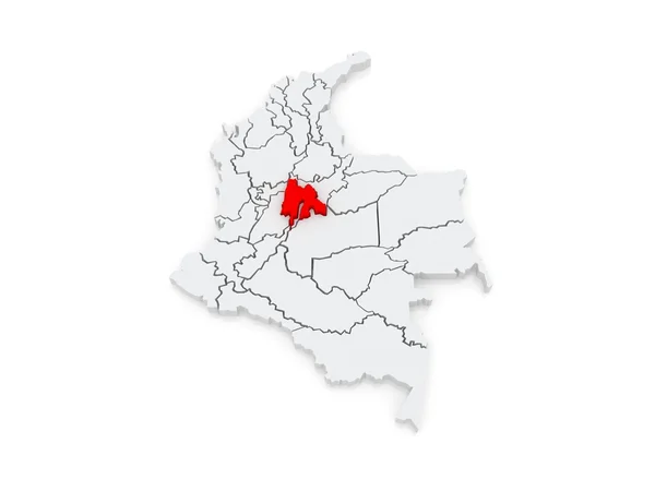 Map of Cundinamarca. Colombia. — Stock Photo, Image