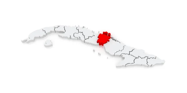 Map of Ciego de Avila. Cuba. — Stock Photo, Image