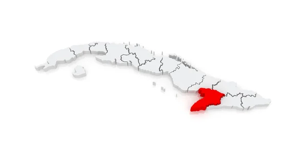 Granma Haritası. Küba. — Stok fotoğraf