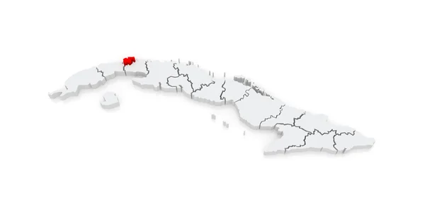 Havana Haritası. Küba. — Stok fotoğraf