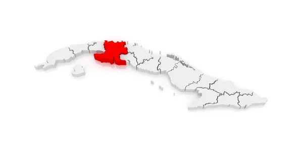 Map of Matanzas. Cuba. — Stock Photo, Image