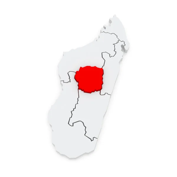 Mapa antananarivo. Madagaskar. — Zdjęcie stockowe