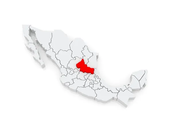 Mapa san luis potosi. Mexiko. — Stock fotografie