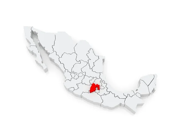 Mapa mexico City. Mexiko. — Stock fotografie