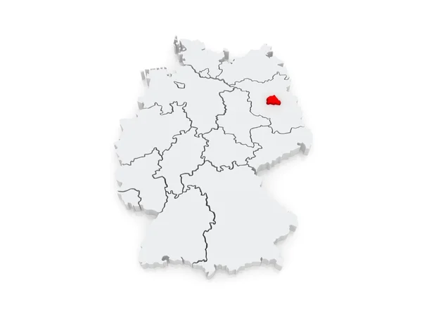 Karte von Berlin. Deutschland. — Stockfoto