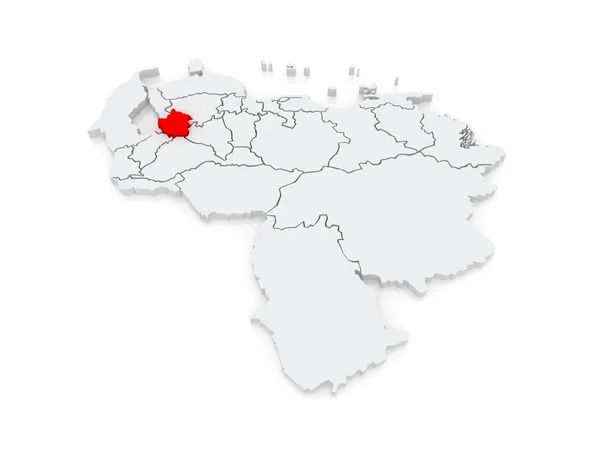 Map of Trujillo. Venezuela. — Stock Photo, Image