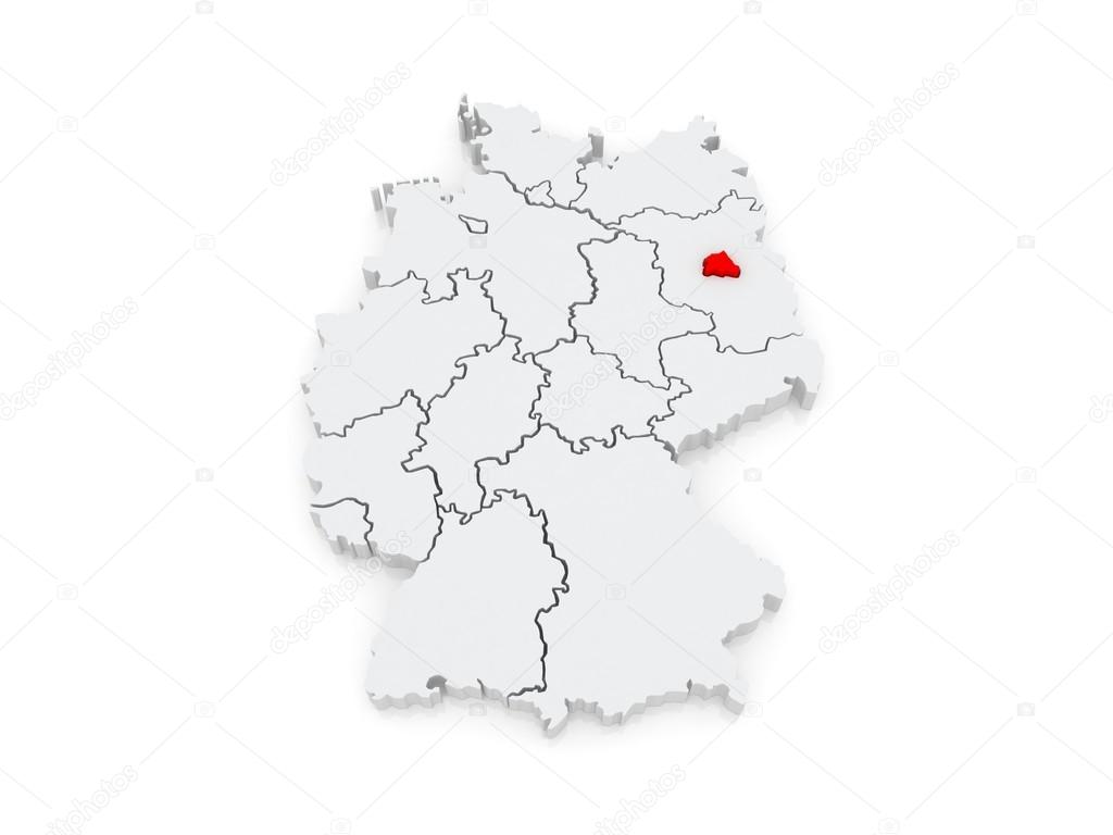 Map of Berlin. Germany.