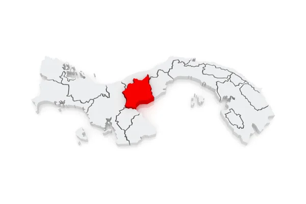 Mapa de Cocle. Panamá . — Foto de Stock