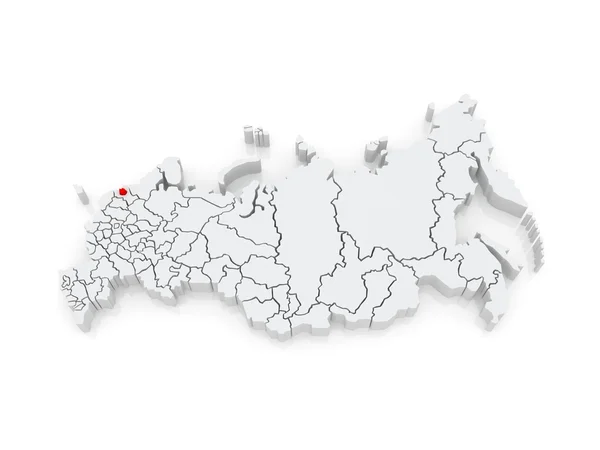 Mappa della Federazione Russa. San Pietroburgo . — Foto Stock