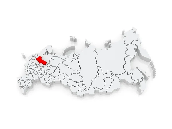 Mapa de la Federación Rusa. Región de Vologda . — Foto de Stock