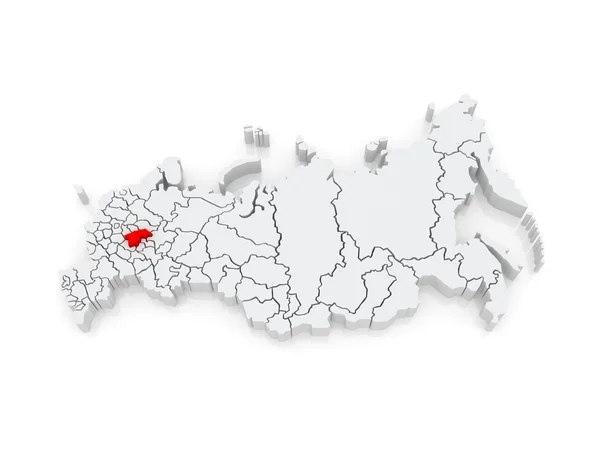 Карта Российской Федерации. Нижегородская область . — стоковое фото