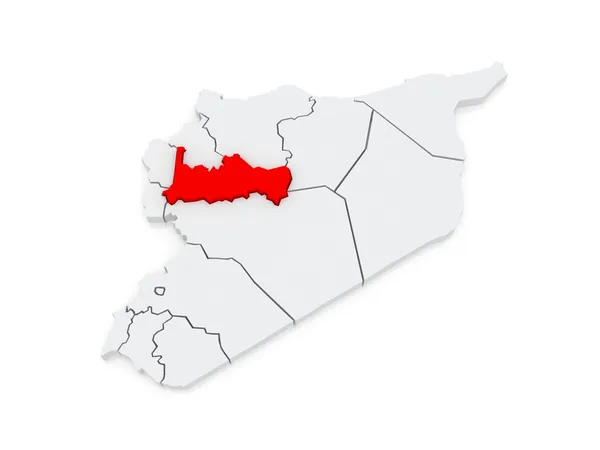 Map of Ham. Syria. — Stock Photo, Image