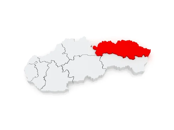 Mapa Preszowa. Słowacja. — Zdjęcie stockowe