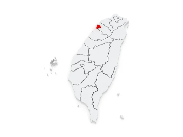 Mapa da cidade de Hsinchu. Taiwan . — Fotografia de Stock