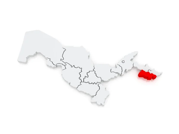 Карта Ферганской области. Узел . — стоковое фото