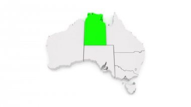 Avustralya Haritası.