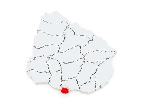 Карта міста Монтевідео. Уруґвай. — стокове фото