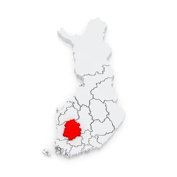 Mapa de Tampere. Finlândia . — Fotografia de Stock