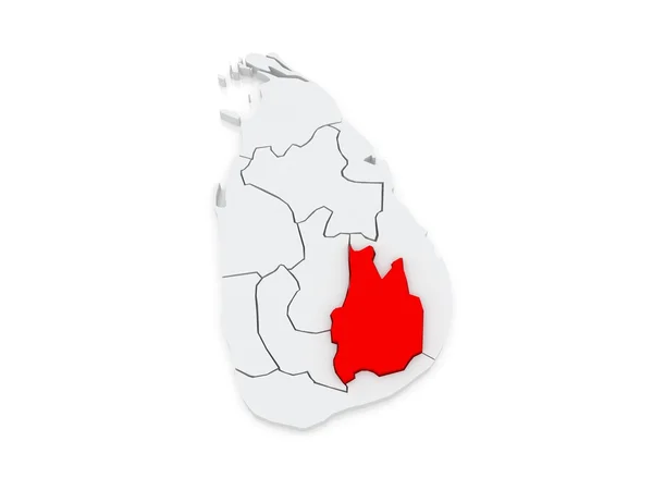 Карта uva. Шрі-Ланка. — стокове фото