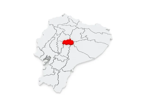 Mapa de Tungurahua. Equador . — Fotografia de Stock