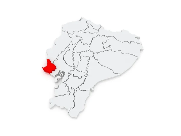 Map of Santa Elena. Ecuador. — Stock Photo, Image