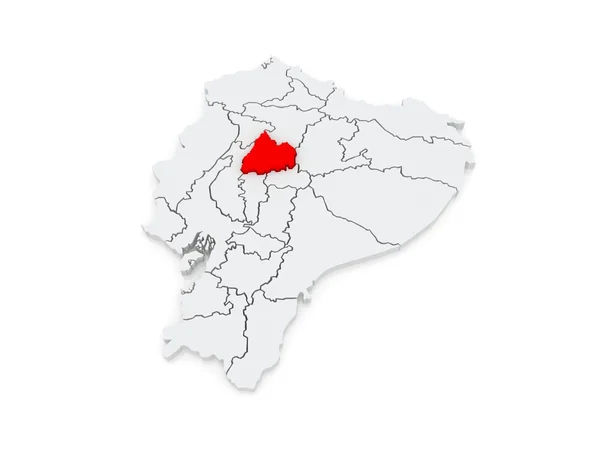 Mapa de Cotopaxi. Equador . — Fotografia de Stock