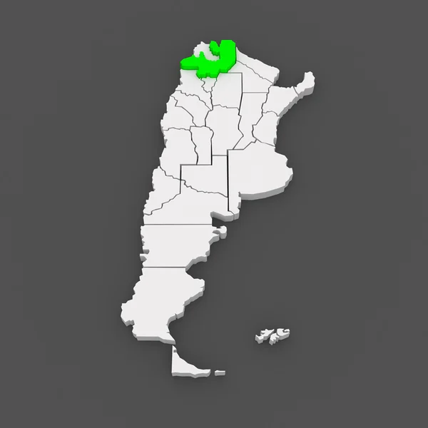 Map of Salta. Argentina. — Stock Photo, Image
