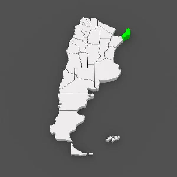 Map of Misiones. Argentina. — Stock Photo, Image
