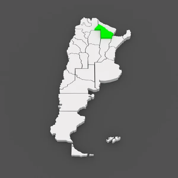 Mapa chaco. Argentina. — Stock fotografie