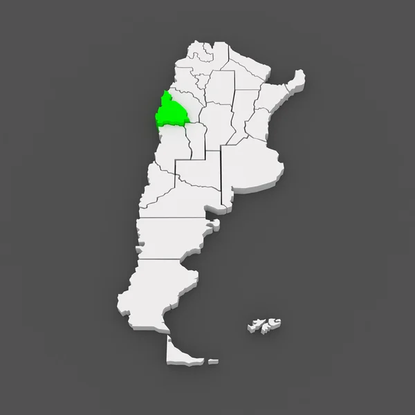 Karta över san juan. Argentina. — Stockfoto