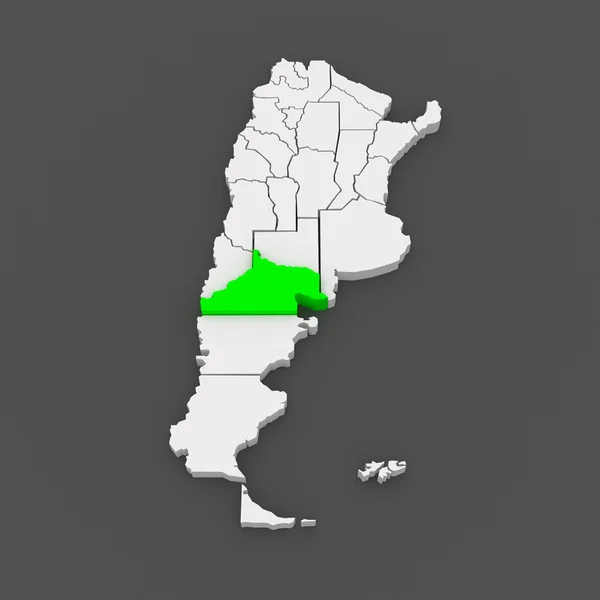 Map of Rio Negro. Argentina. — Stock Photo, Image