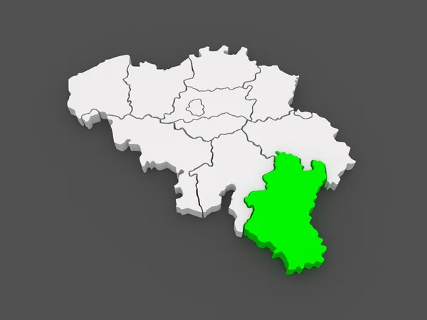 Mapa Luksemburga. Belgia. — Zdjęcie stockowe