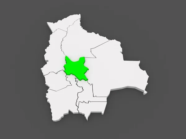 Χάρτης της cochabamba. Βολιβία. — Φωτογραφία Αρχείου