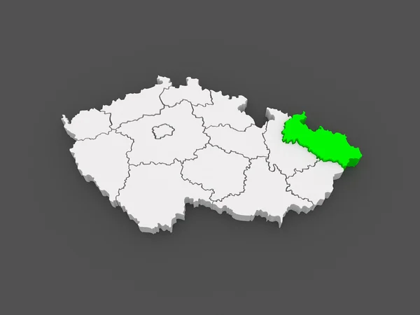 Mapa Morawski. Czechy. — Zdjęcie stockowe