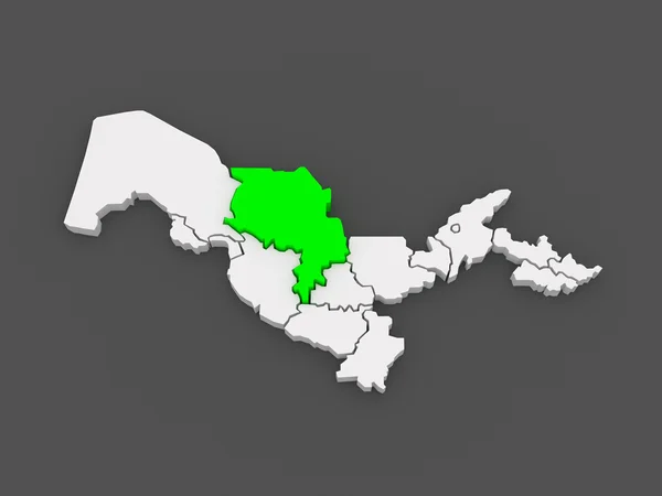 Map of Navoi. Uzbekistan. — Stock Photo, Image