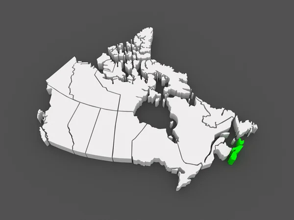 Mapa de Nueva Escocia. Canadá . —  Fotos de Stock