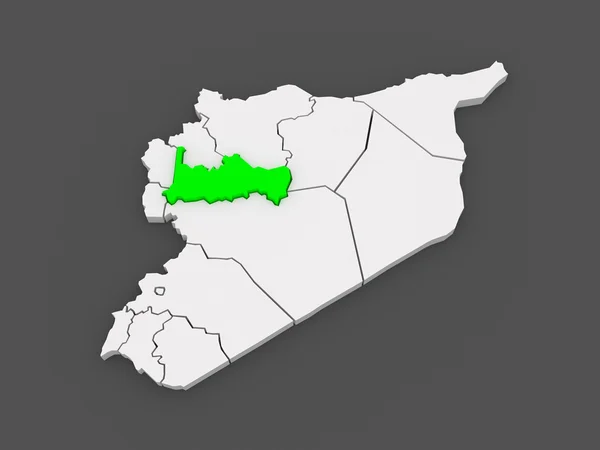 Map of Ham. Syria. — Stock Photo, Image