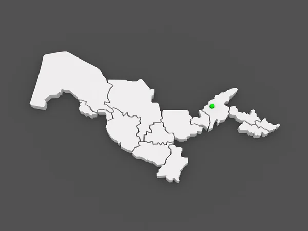 タシケントの地図。ウズベキスタン. — ストック写真