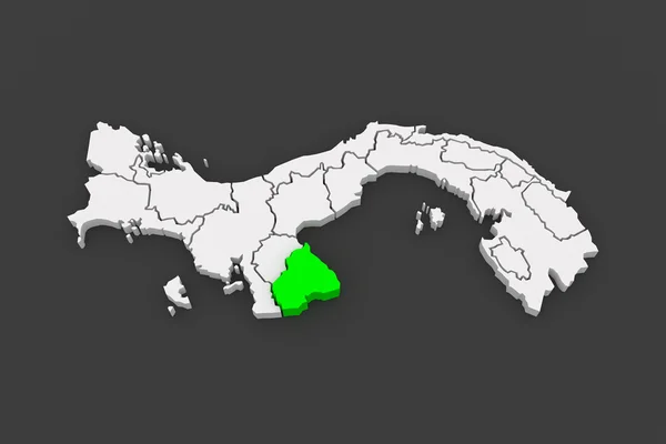 Mapa de Los Santos. Panamá . — Foto de Stock