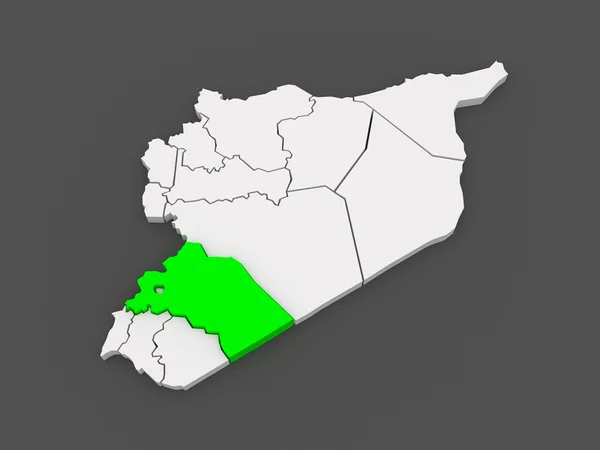 Map of Reef Damascus. Syria. — Stock Photo, Image