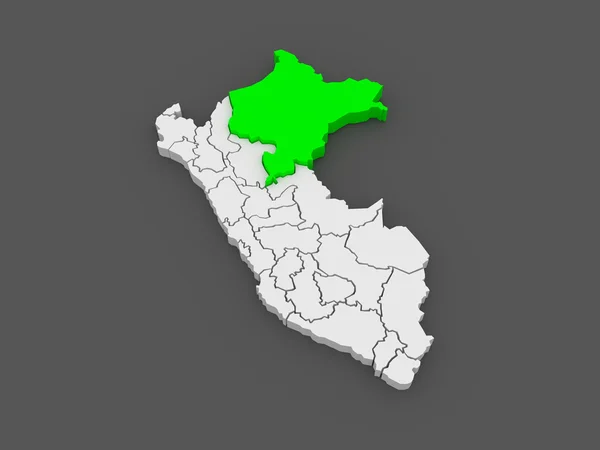 Mapa de Loreto. Perú . —  Fotos de Stock