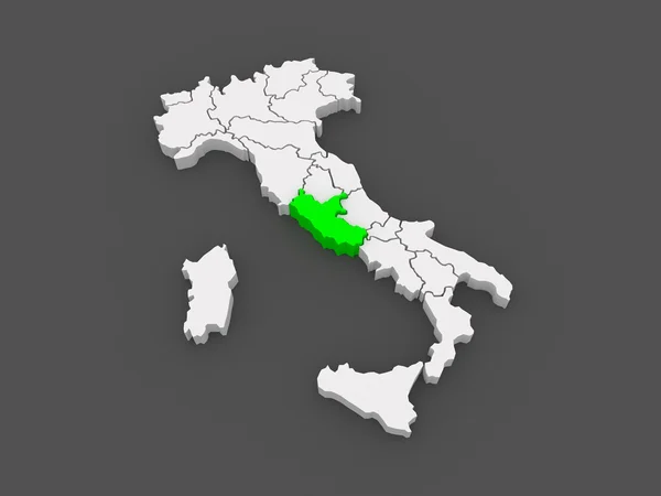 Mappa del Lazio. Italia . — Foto Stock