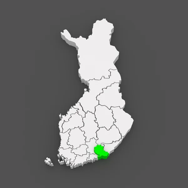 Mappa di Kymi. Finlandia . — Foto Stock